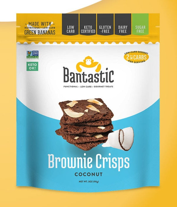 Bantastic Brownie Thin Crisps Snack - Coconut