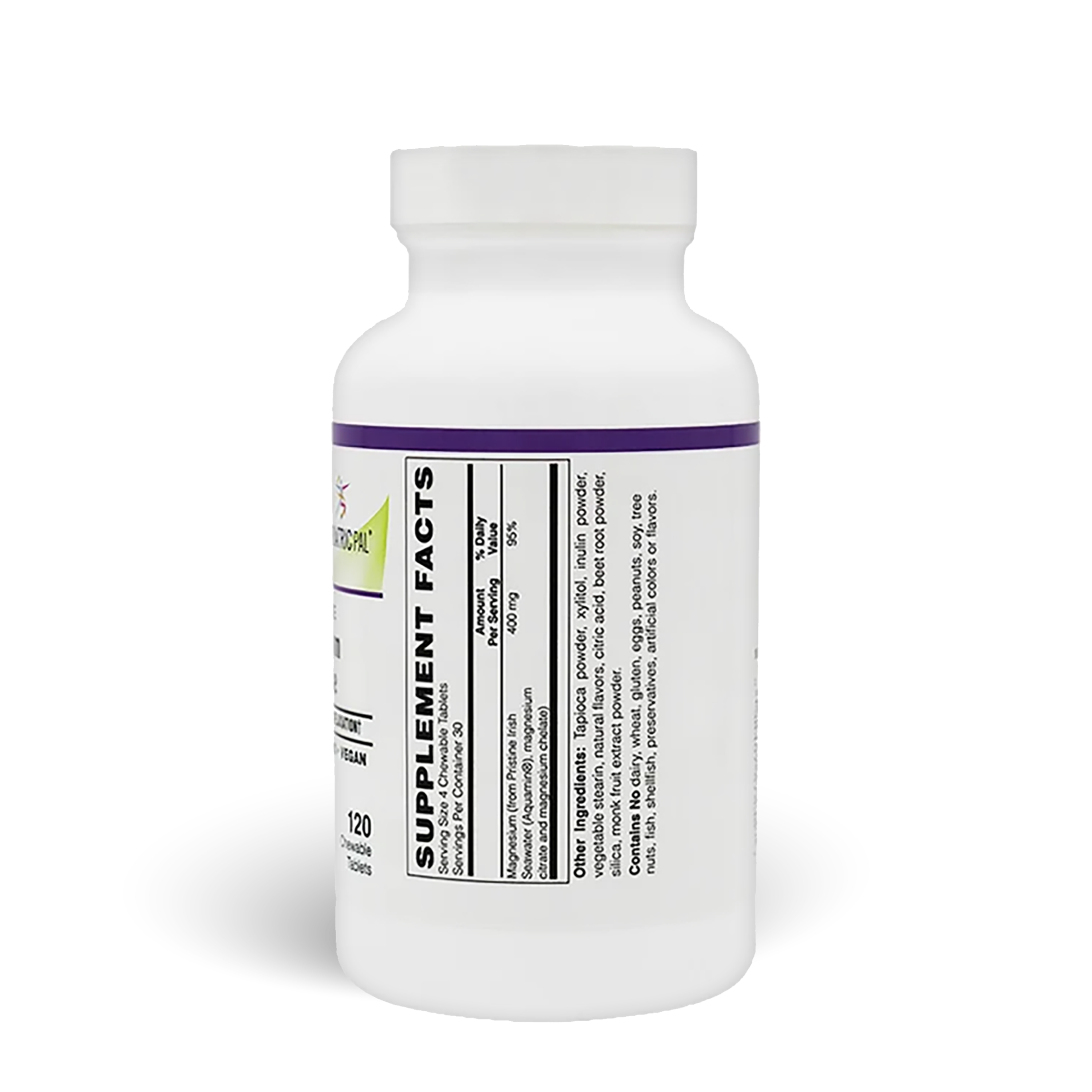 Triple Source Magnesium Chewable (Berry Lemonade) by BariatricPal - supplement Facts and ingredient details.