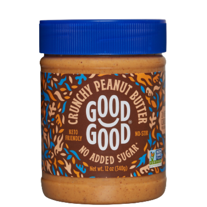 Good Good Crunchy Peanut Butter - No Added Sugar 12oz