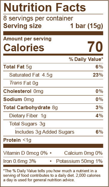 #Flavor_Dark Chocolate Coconut Bars, 4.2 oz