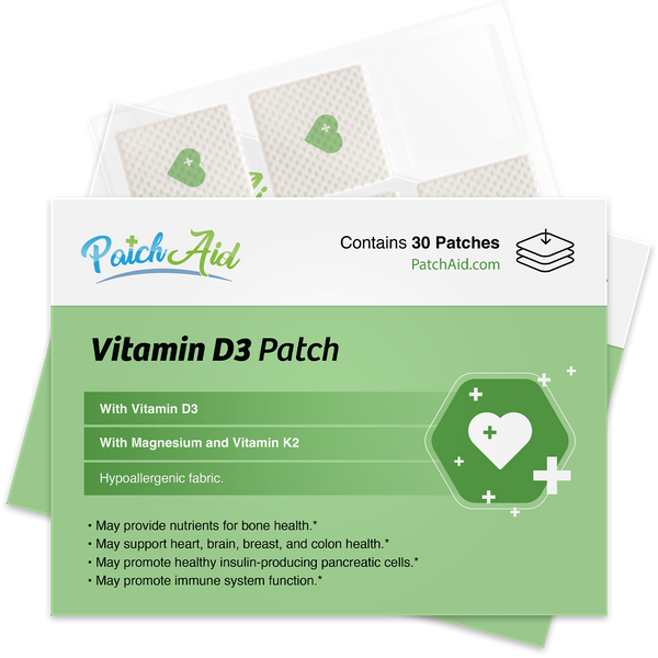 Vitamin D3 with K2 Vitamin Patch by PatchAid - High-quality Vitamin Patch by PatchAid at BariatricPal Store