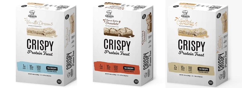 Genius Gourmet Crispy Protein Treat - Variety Pack