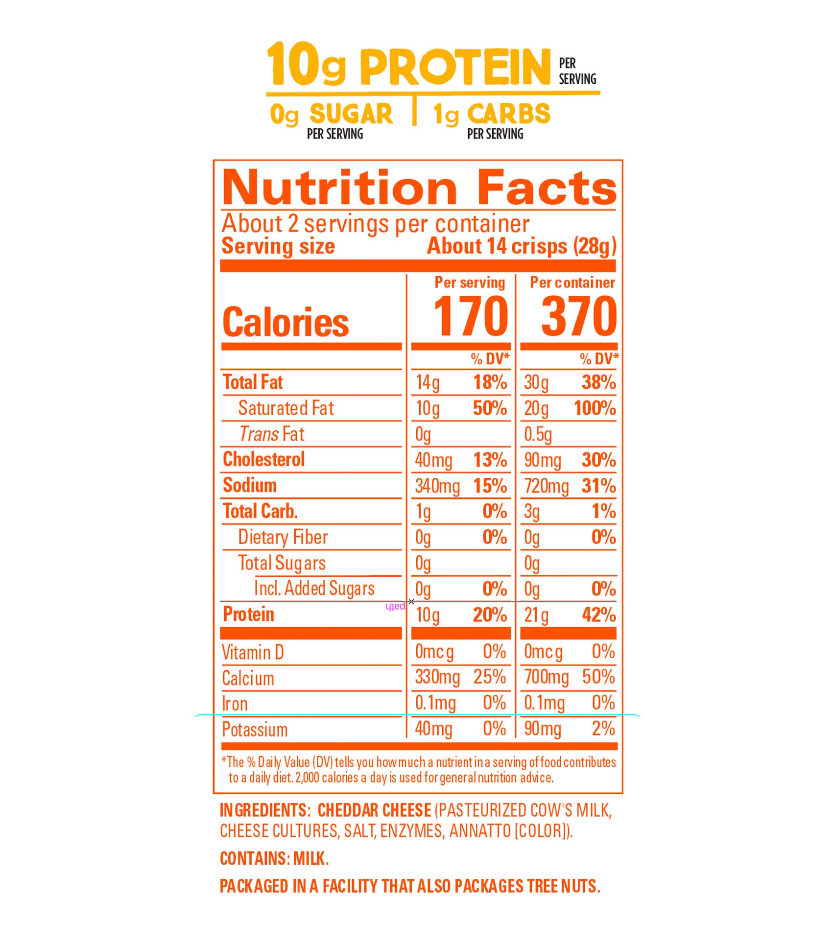 Whisps Cheese Crisps - Cheddar (2.12oz)