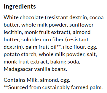 ChocZero Jolies White Chocolate Cookies, 8 oz