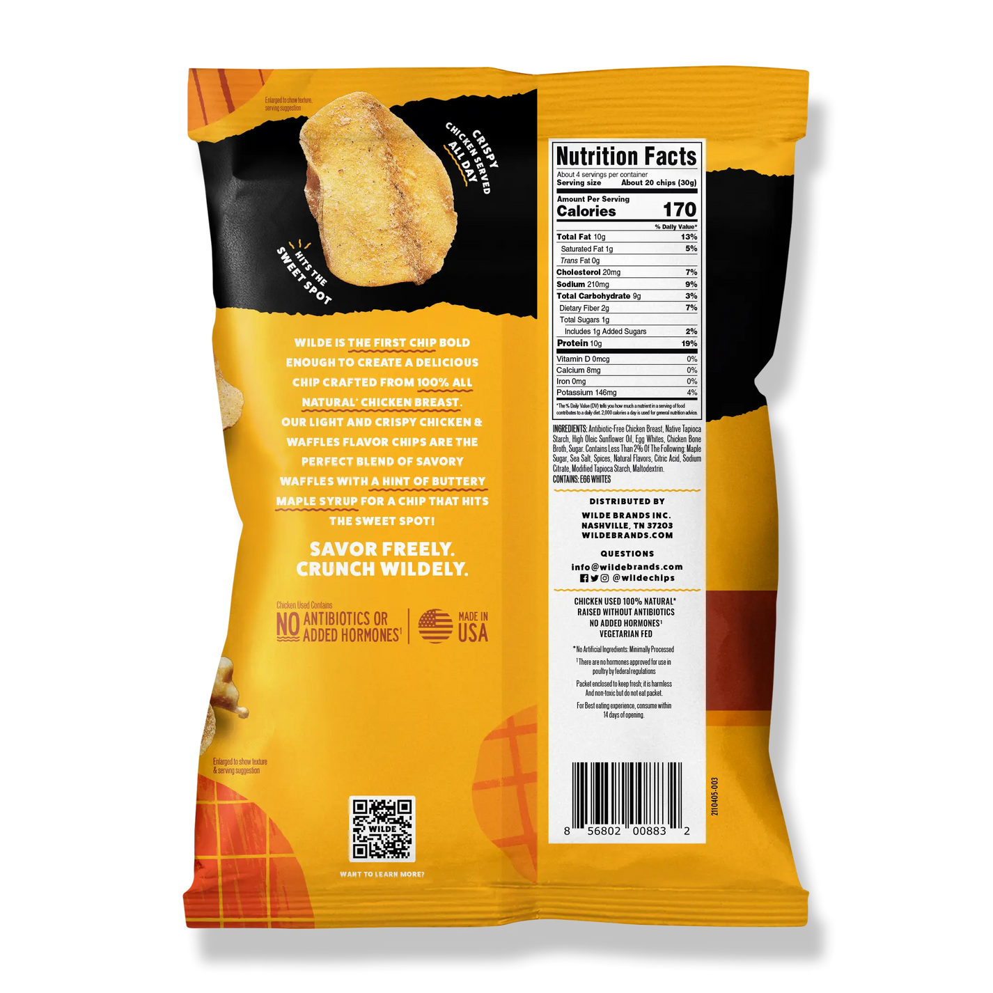 #Flavor_Chicken & Waffles #Size_One Bag (2.25 oz)