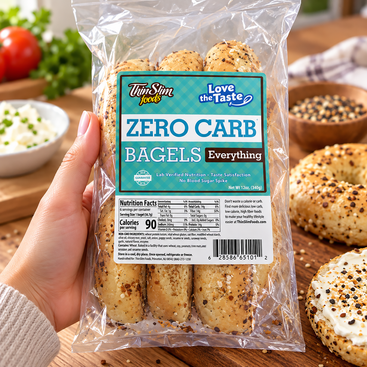 ThinSlim Zero Net Carb Everything Bagels