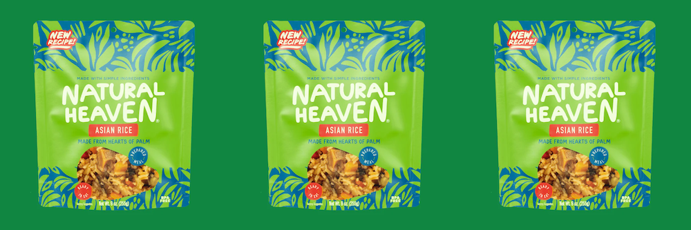 Riced Hearts of Palm Pasta Keto Bowl Ready Meal by Natural Heaven - Asian Rice