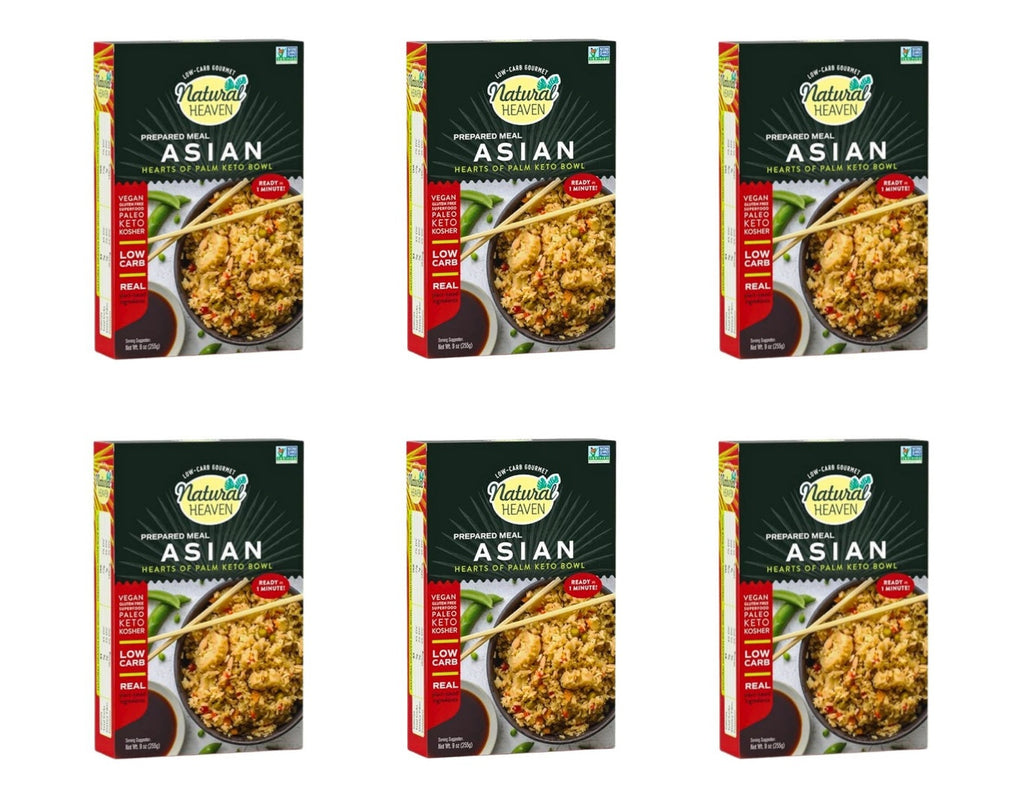 Riced Hearts of Palm Pasta Keto Bowl Ready Meal by Natural Heaven - As