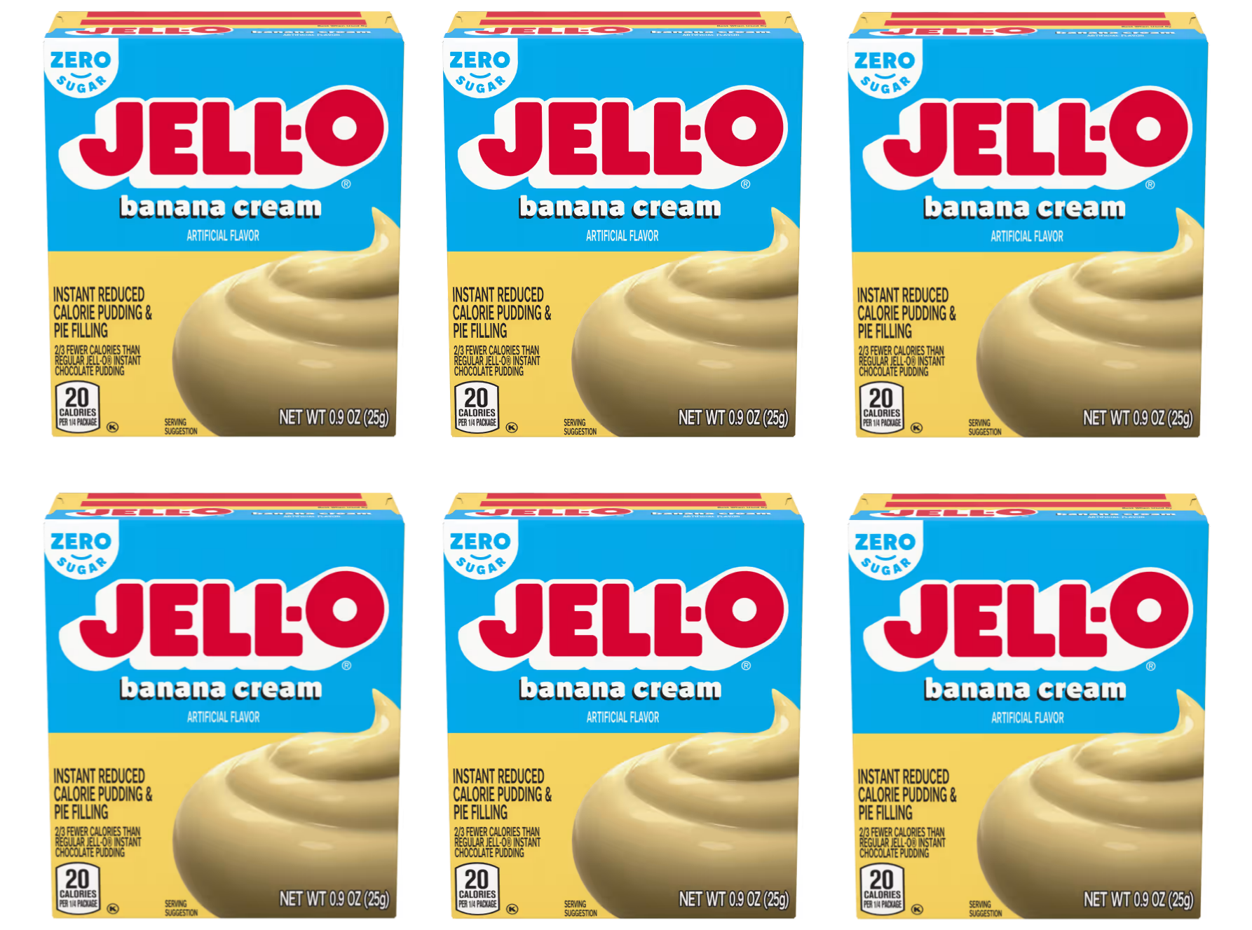 #Flavor_Banana Cream (0.9 oz) #Size_6-Pack