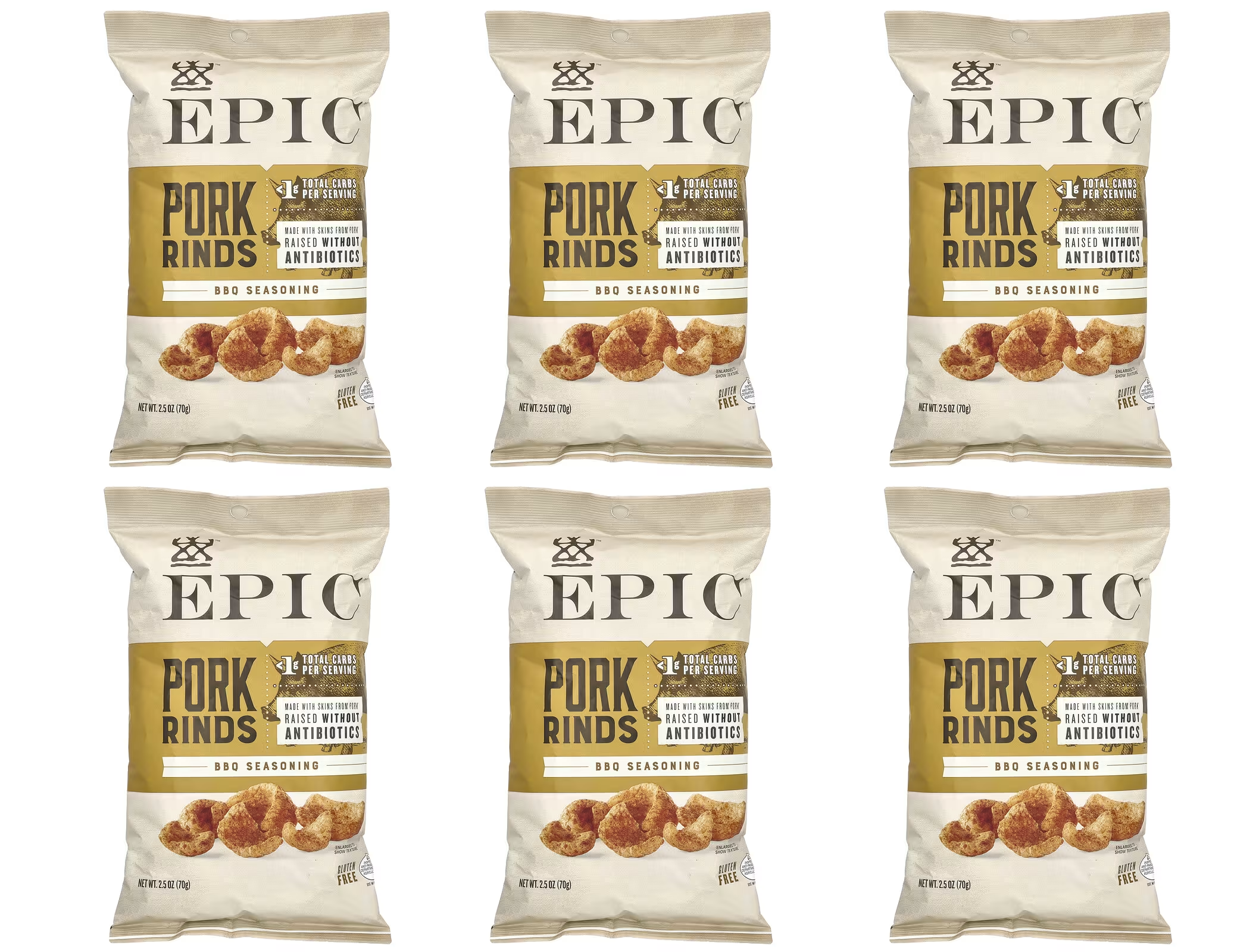 Epic Baked Pork Rinds - Texas BBQ 2.5oz