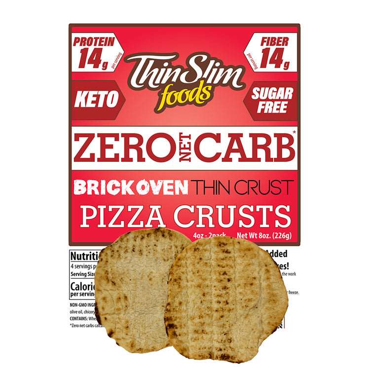 Croûte à pizza style four à briques zéro glucide net ThinSlim Foods 6 oz.