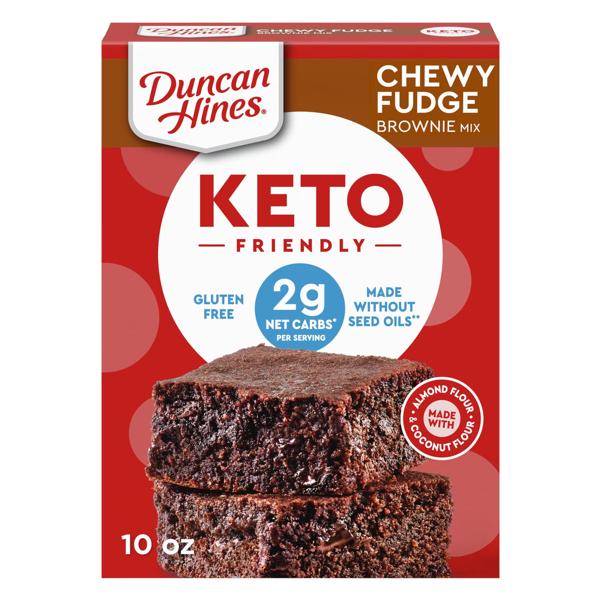 Duncan Hines Keto Friendly Brownie Mix 10 oz