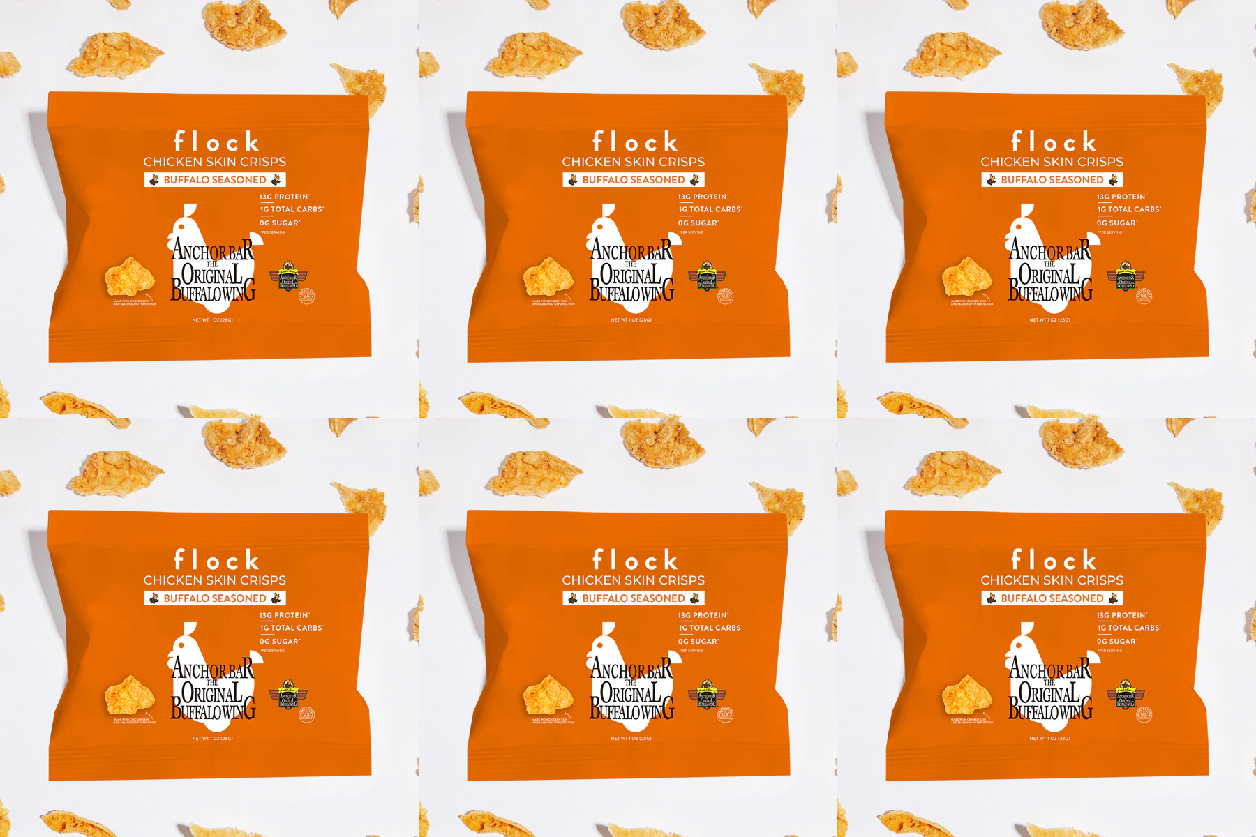 Flock Foods Keto Chicken Chips - Buffalo