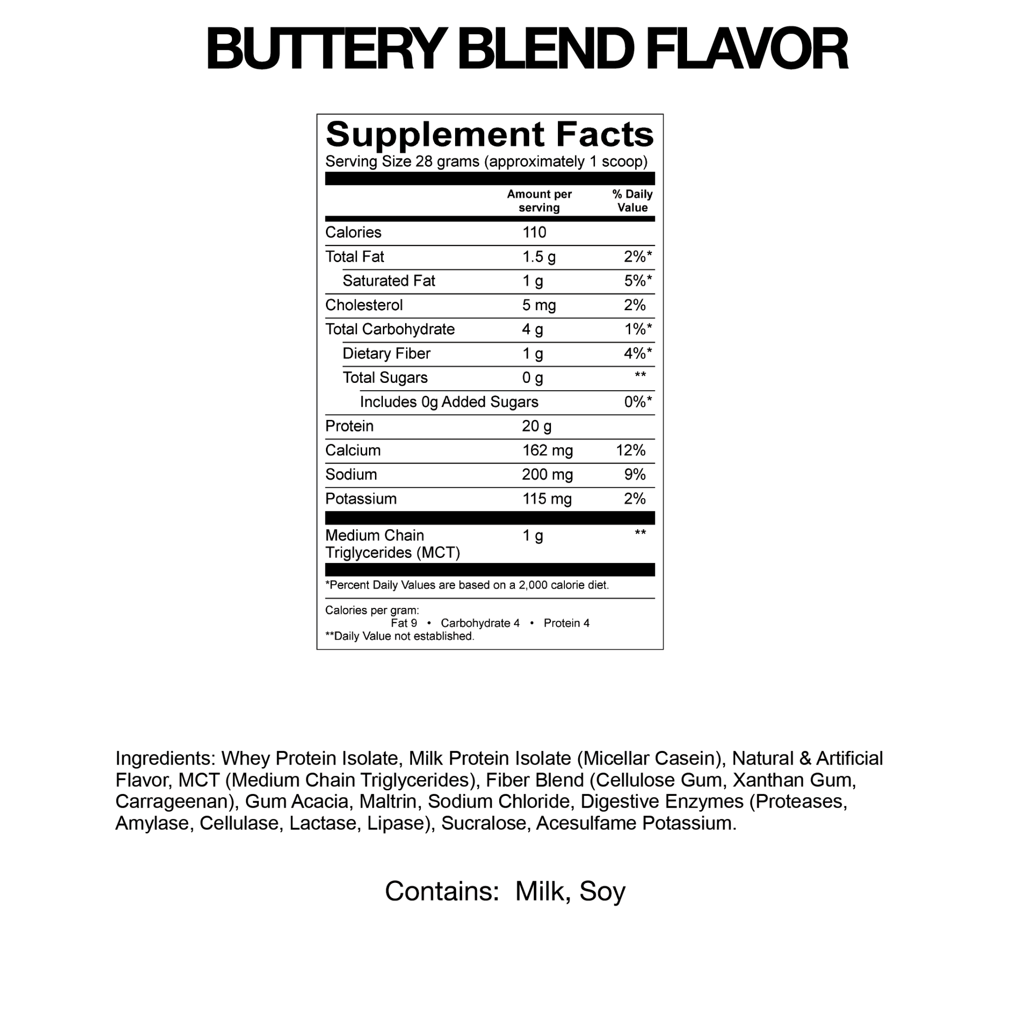 #Flavor_Buttery Blend #Size_2 lb.