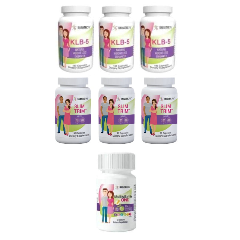 BariatricPal Multivitamin One + Appetite Suppressant & Weight Loss Enhancer Combo Pack