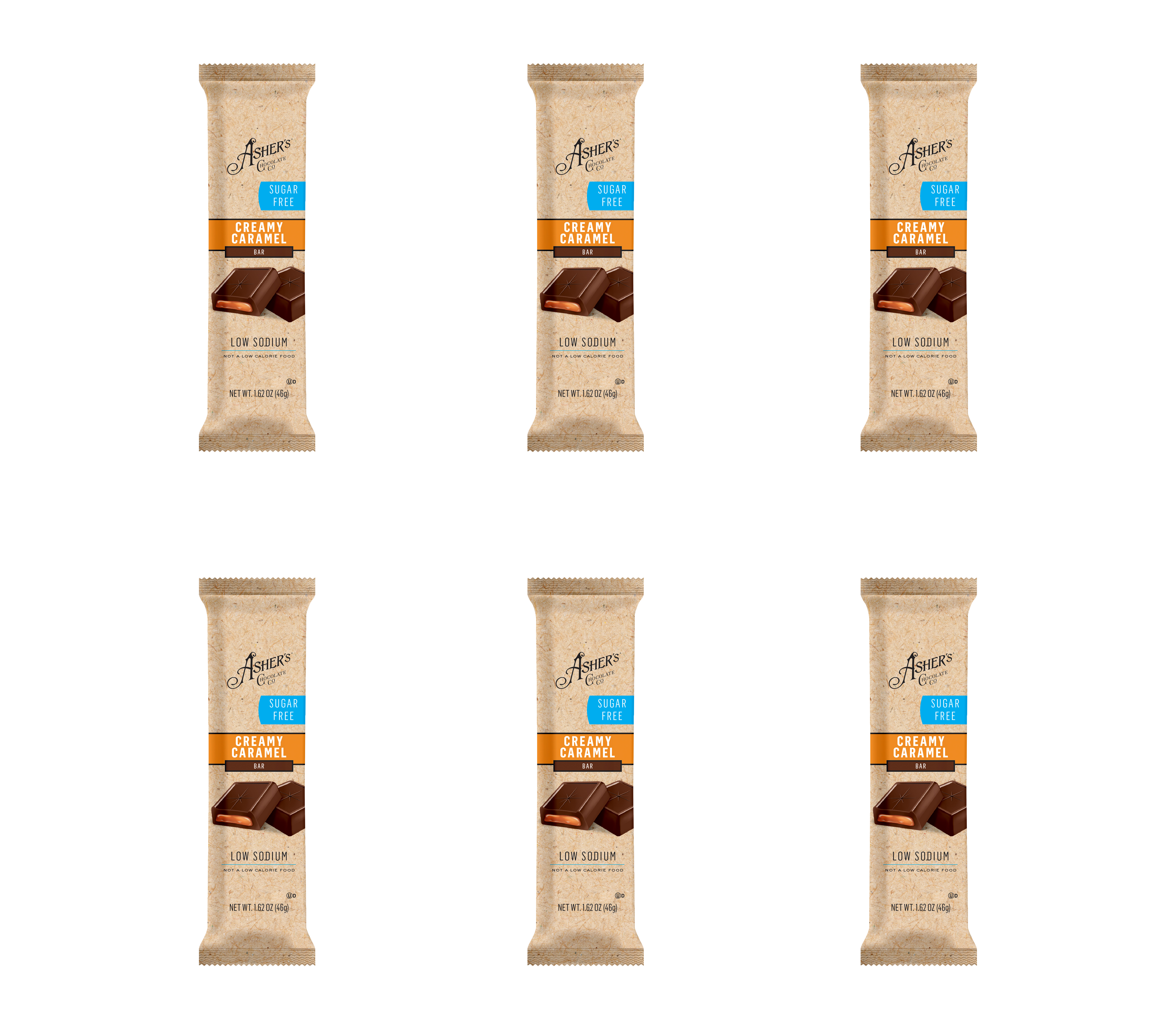 Asher's Chocolate Sugar-Free Chocolate Bars - Creamy Caramel