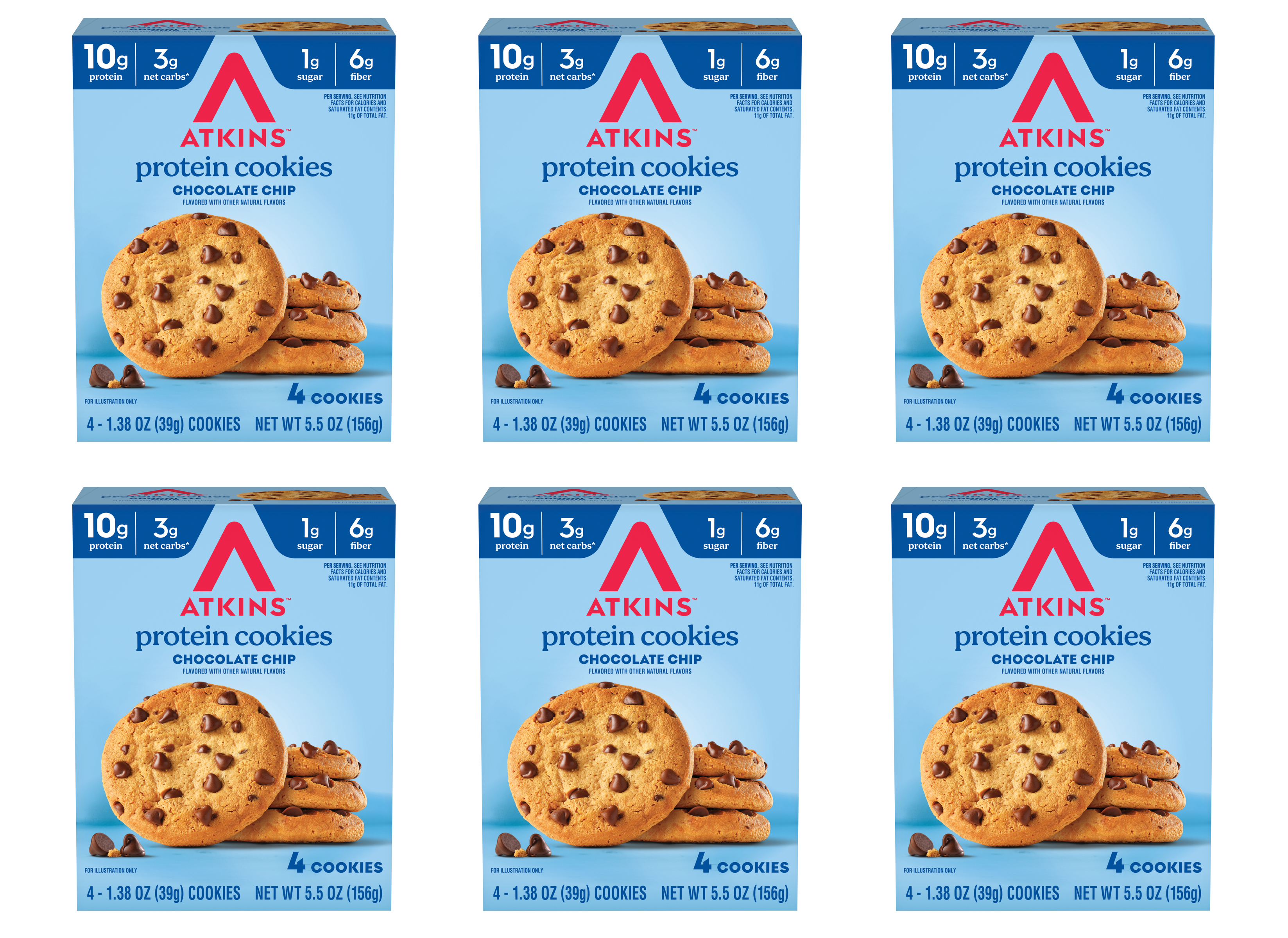 #Flavor_Chocolate Chip #Size_6 Boxes