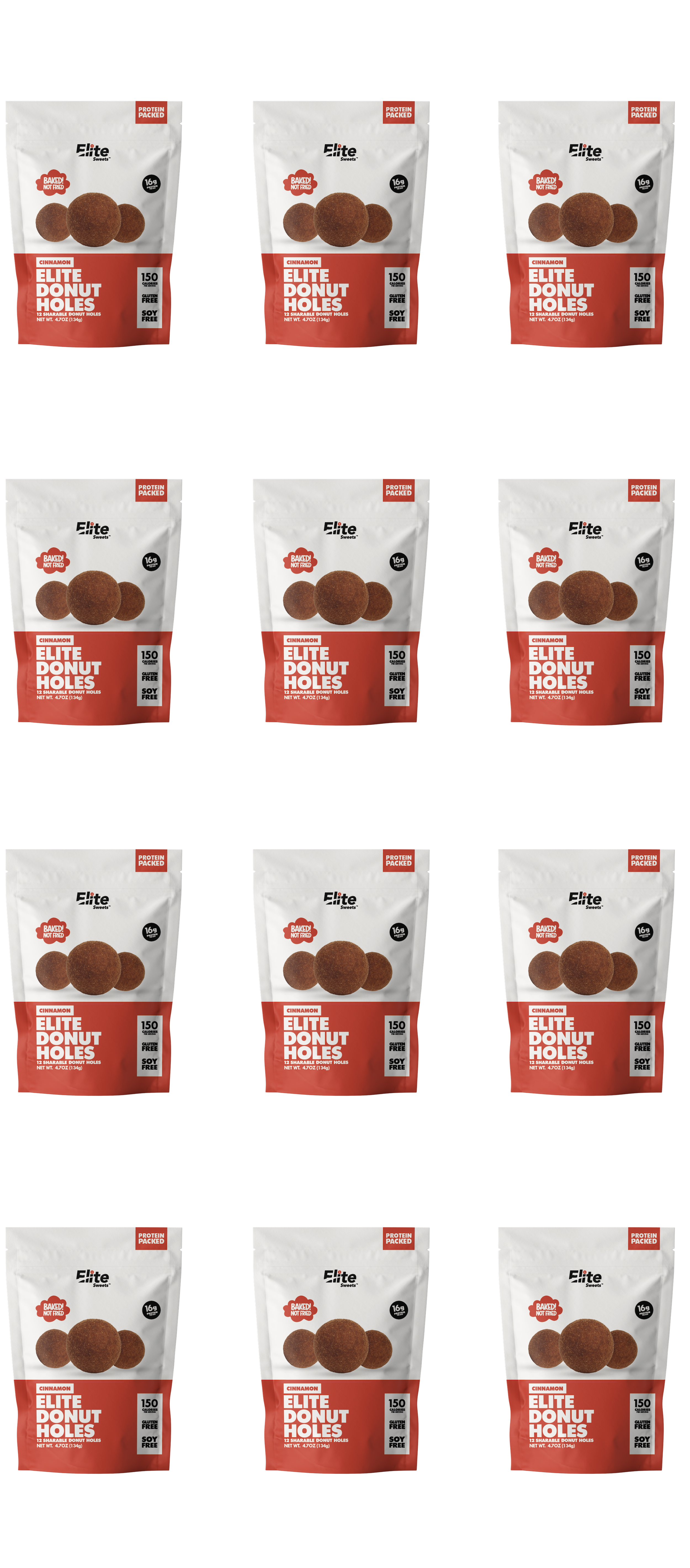 Elite Sweets High-Protein & Low-Carb Donut Holes - Cinnamon