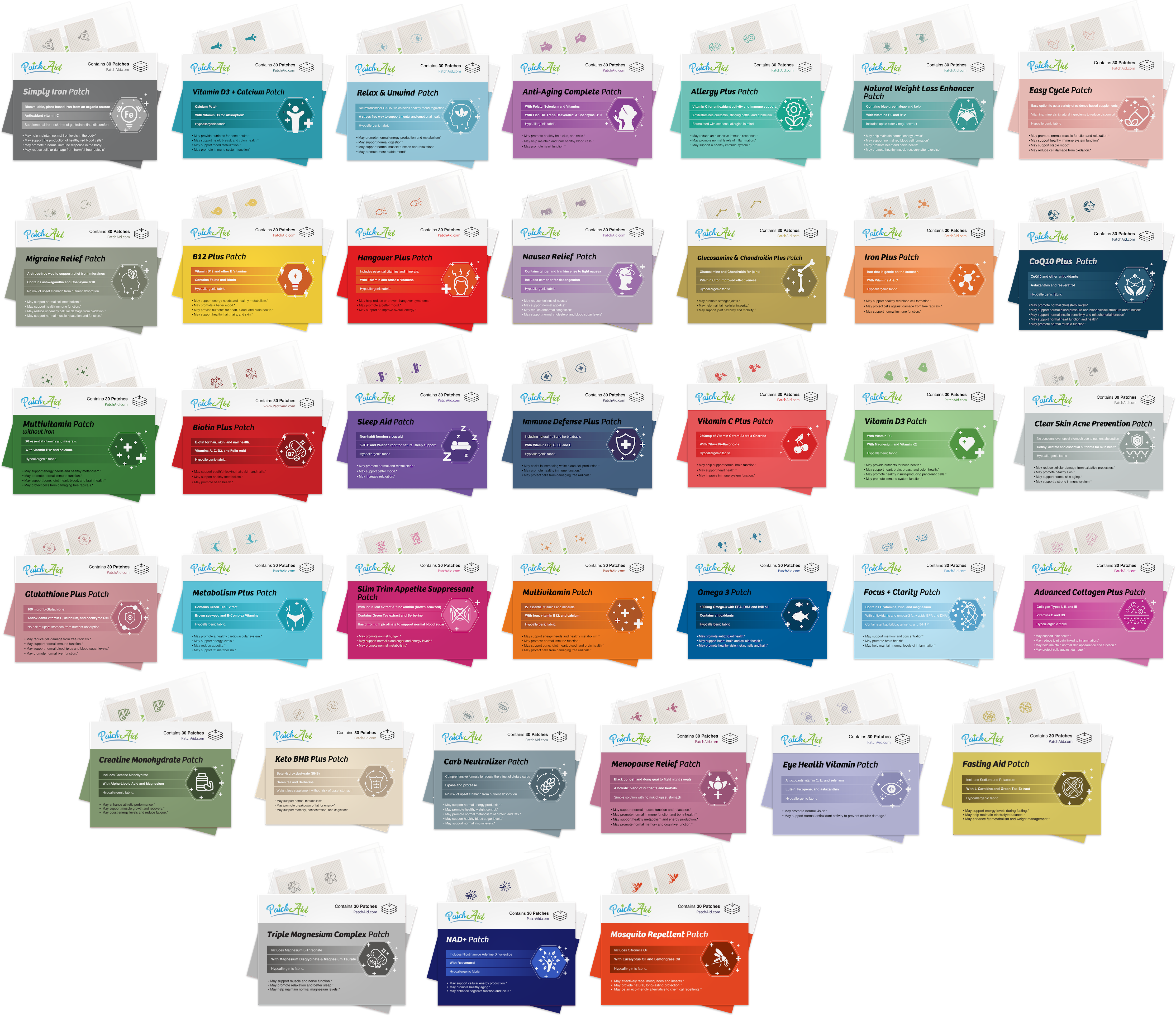 Complete Vitamin Patch Pack by PatchAid