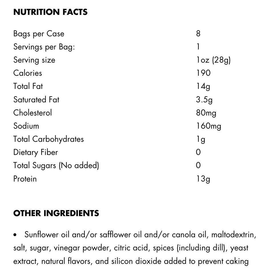 Flock Foods Keto Chicken Chips - Dill Pickle