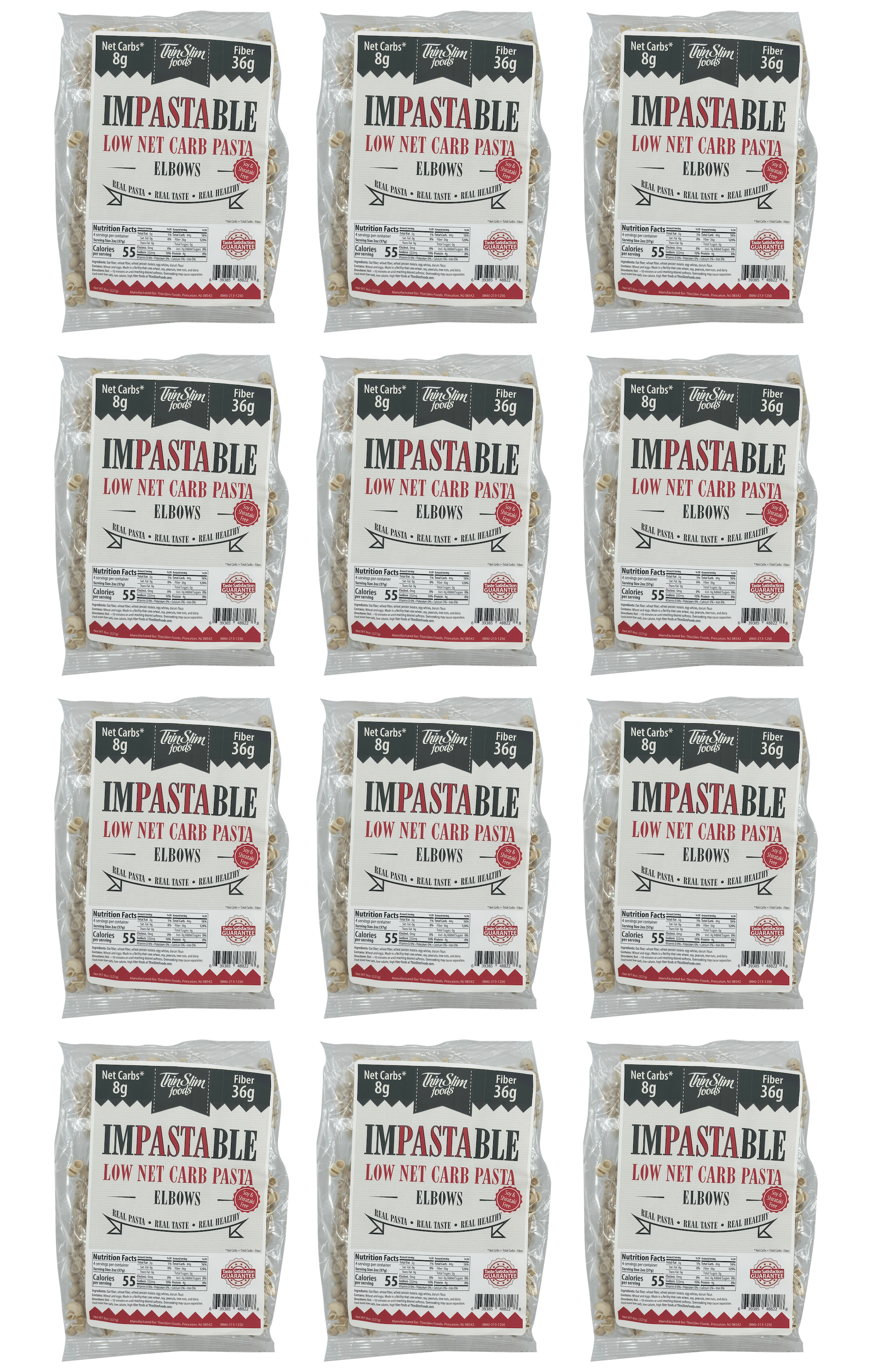 ThinSlim Foods Impastable Low Carb Pasta - Elbows