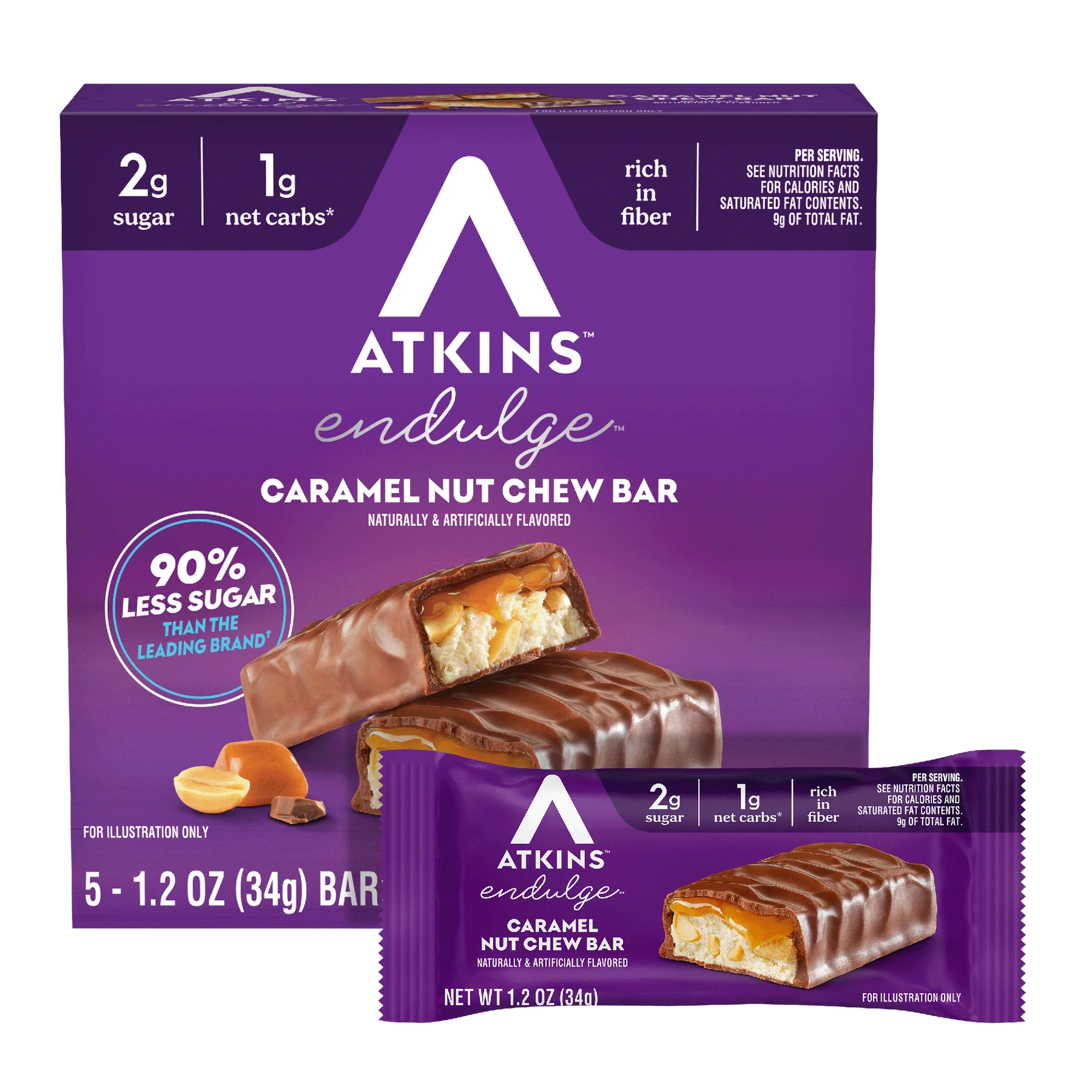 #Flavor_Caramel Nut Chew, 5 bars
