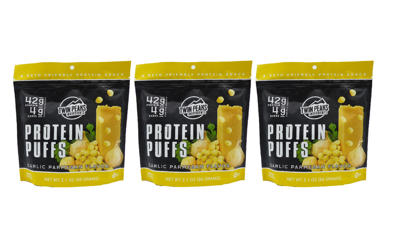 Twin Peaks Ingredients Protein Puffs - Garlic Parmesan