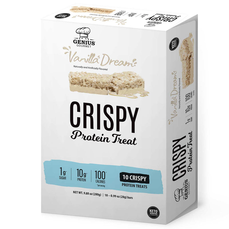Genius Gourmet Crispy Protein Treat - Vanilla Dream