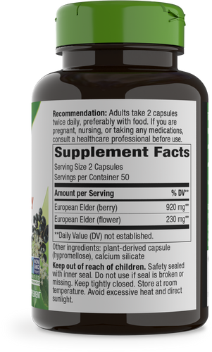 Nature's Way Black Elderberry 100 vegan capsules