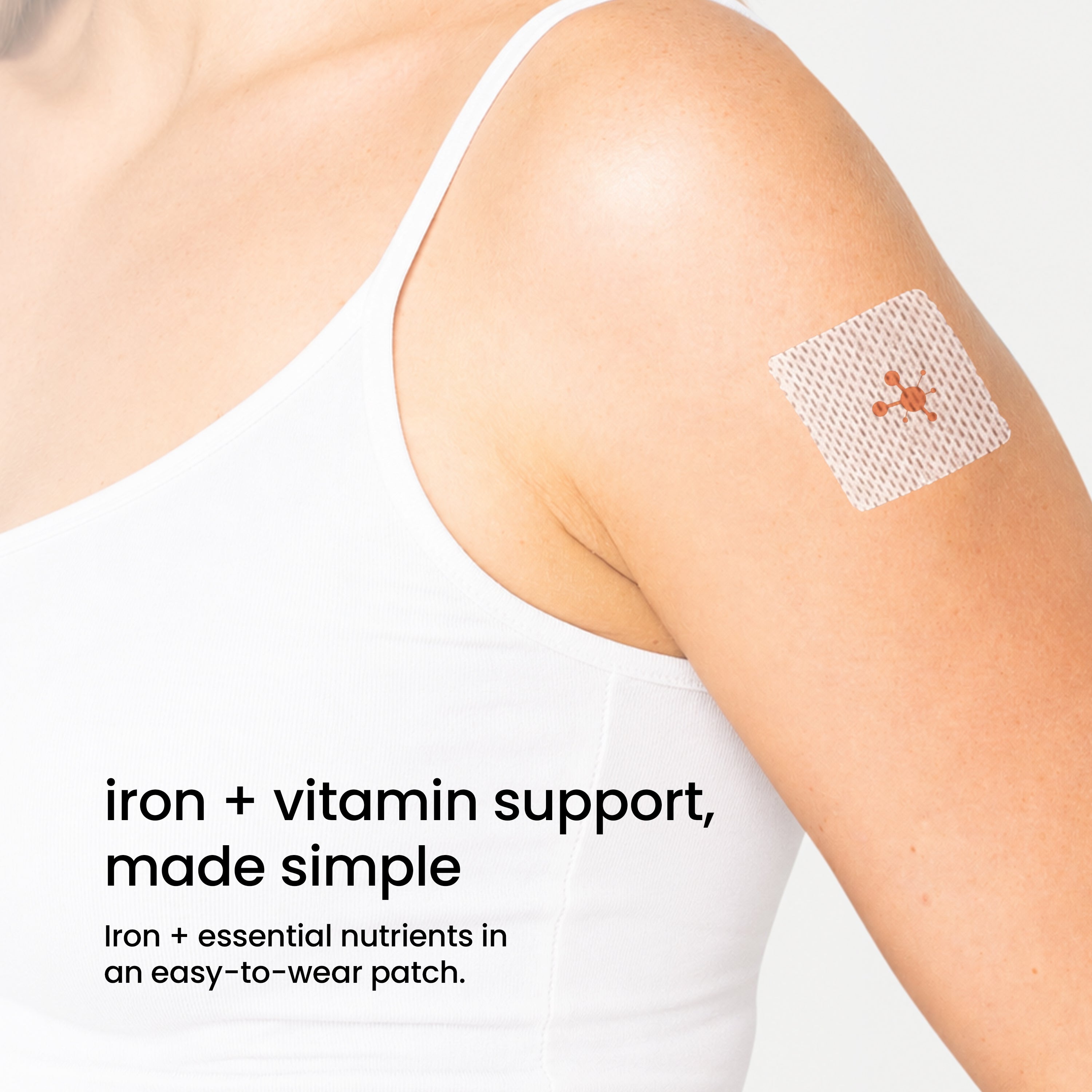 PatchAid Iron Plus Patches with gentle iron and vitamins A and C. Contains 30 hypoallergenic patches.