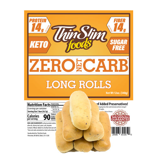 Panecillos para Perritos Calientes con Proteína y Cero Carbohidratos ThinSlim Foods