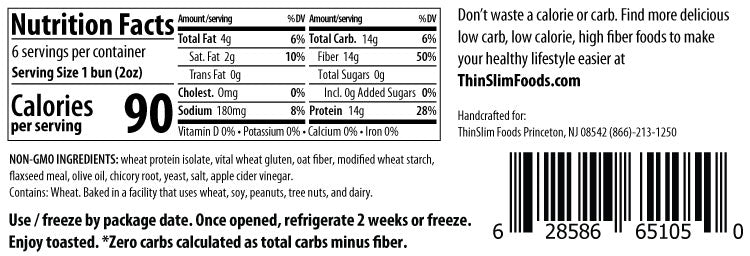 Panecillos para Perritos Calientes con Proteína y Cero Carbohidratos ThinSlim Foods