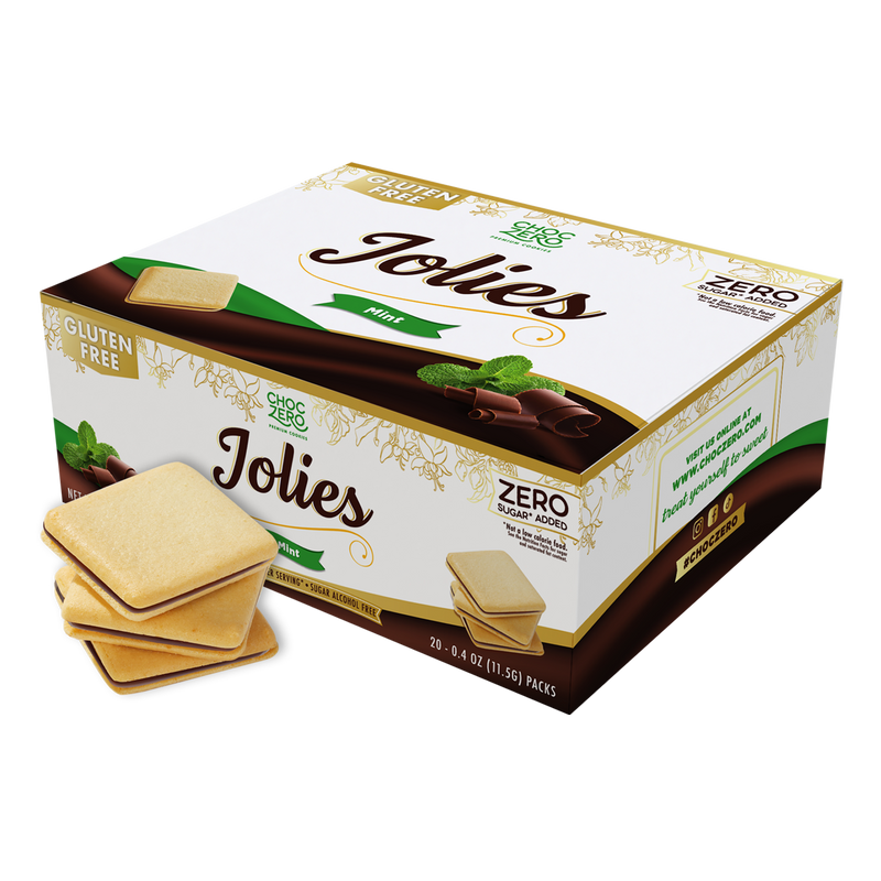 ChocZero Jolies Dark Chocolate Mint Cookies, 8 oz