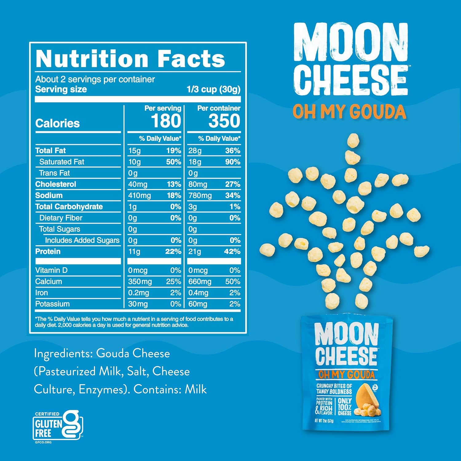 Moon Cheese (2oz.) - Oh My Gouda