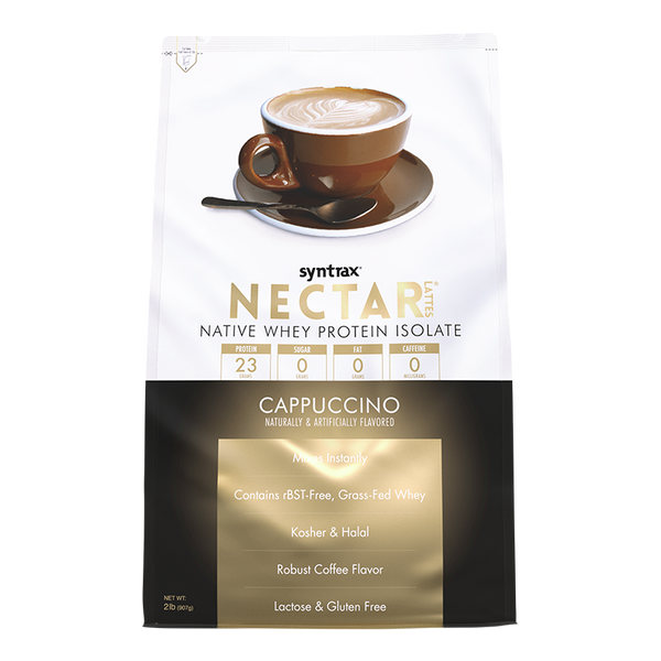 Syntrax Nectar Lattes 2lb Protein Powder - Decaf Cappuccino by
