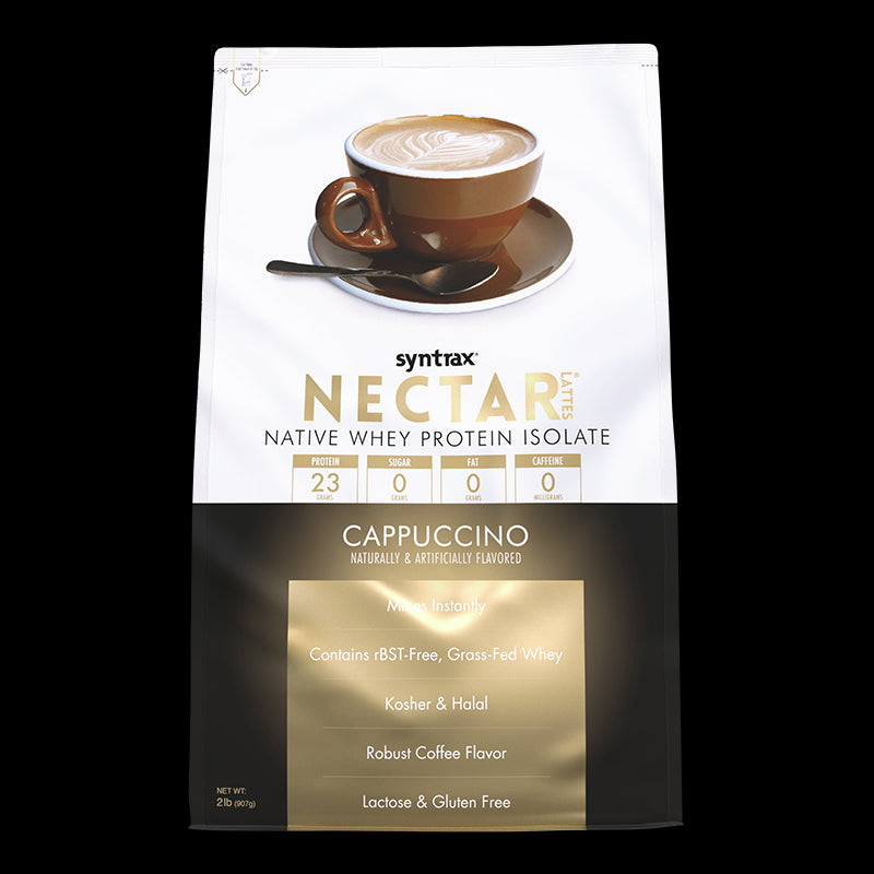 Syntrax Nectar Lattes 2lb Protein Powder - Decaf Cappuccino