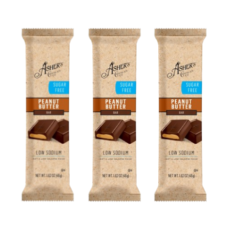 Asher's Chocolate Sugar-Free Chocolate Bars - Peanut Butter