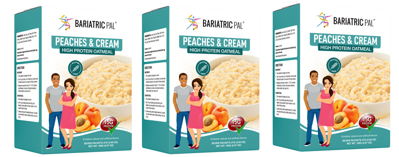 BariatricPal Hot Protein Breakfast - Peaches and Cream Oatmeal