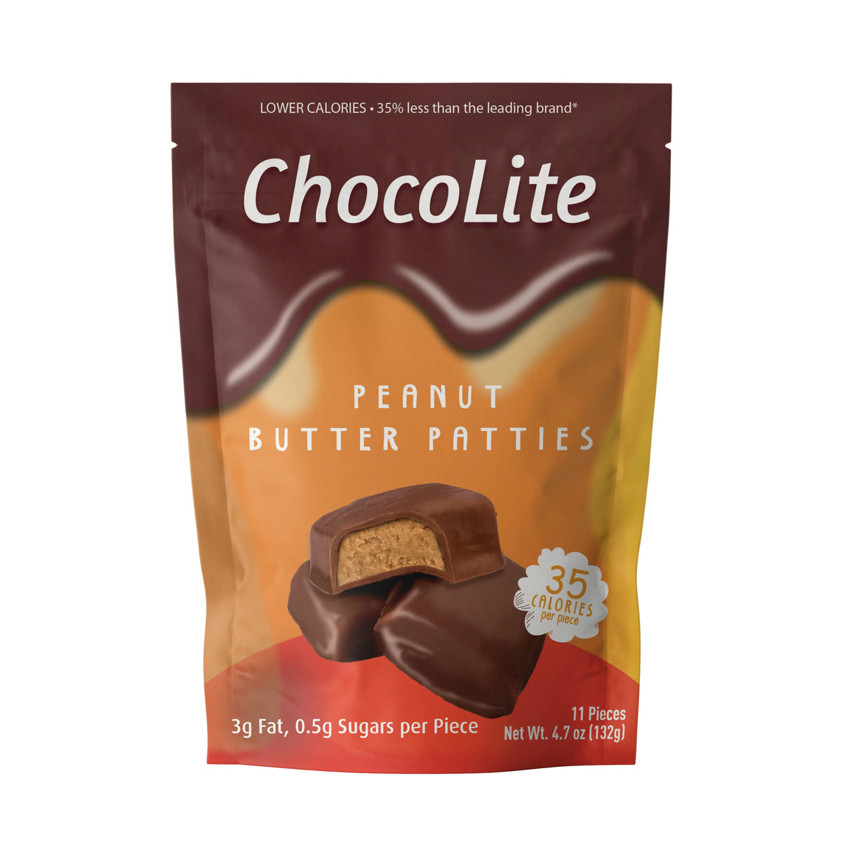 HealthSmart ChocoLite Chocolate Candies - Peanut Butter Patties, 11 piece bag, One Pack