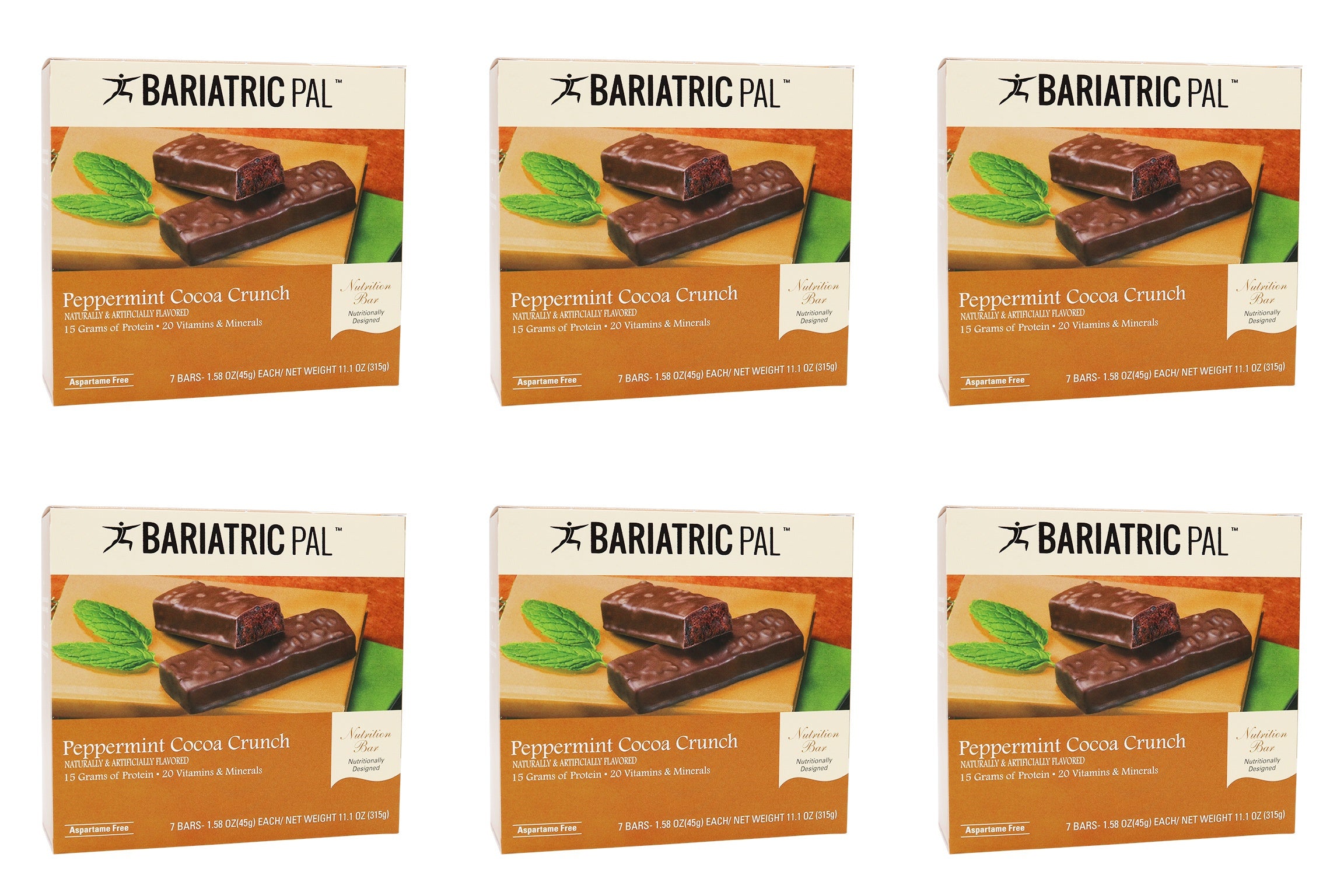 BariatricPal 15g Protein Bars - Peppermint Cocoa Crunch
