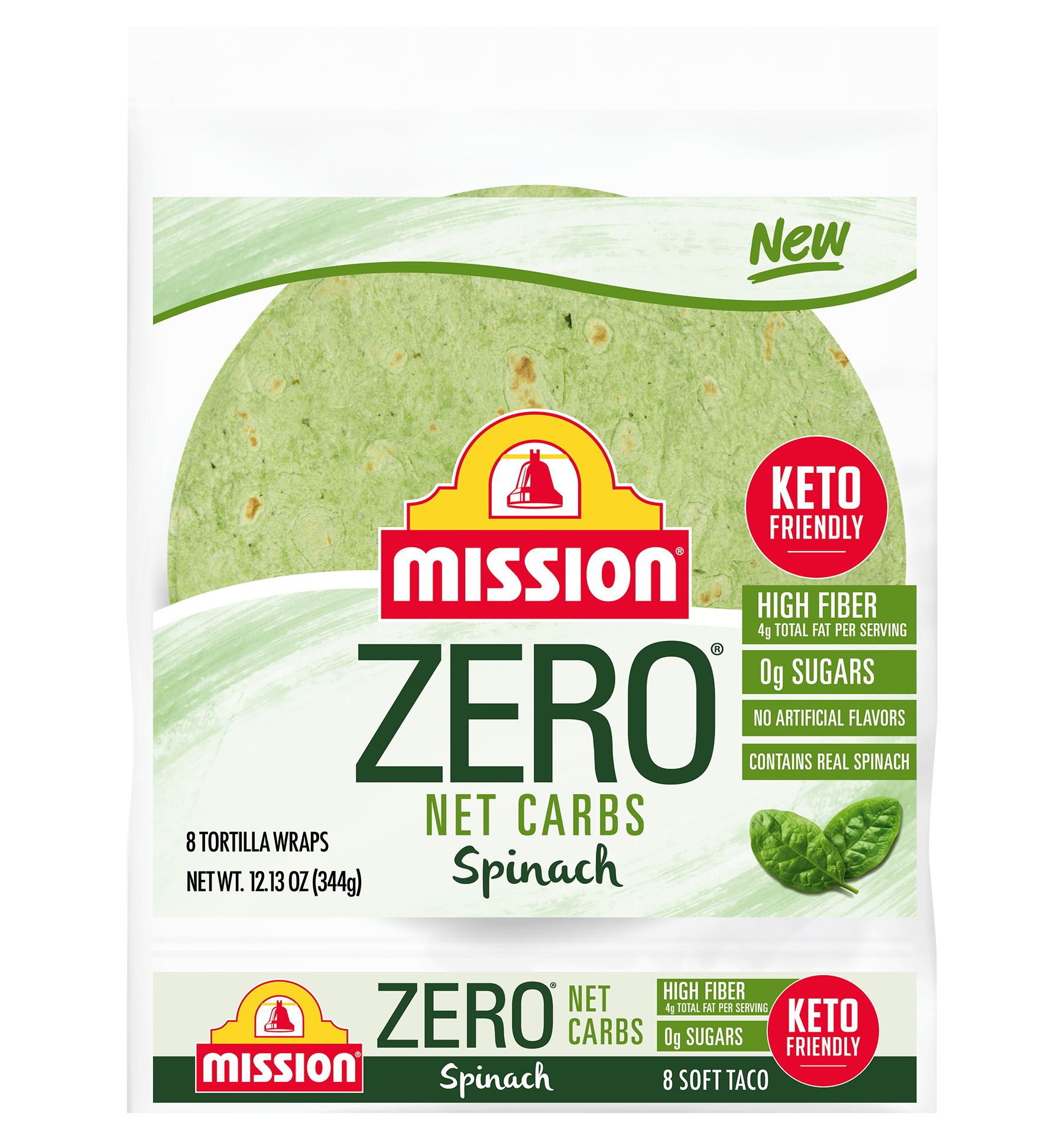 #Flavor_Soft Taco, Spinach (8 tortillas), 11.29 oz #Size_One Pack