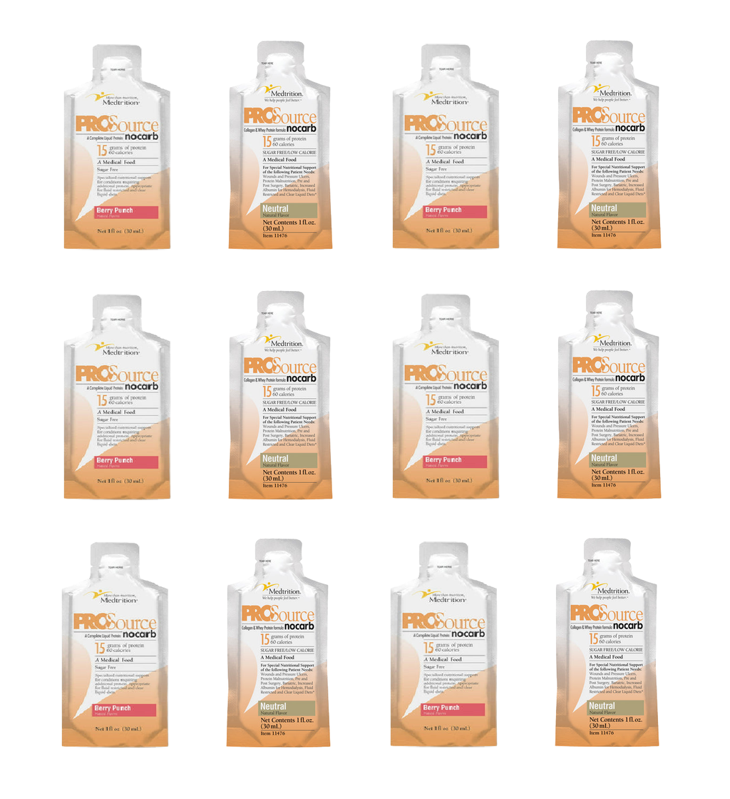 ProSource NoCarb Liquid 15g Collagen & Whey Protein Packets by Medtrit