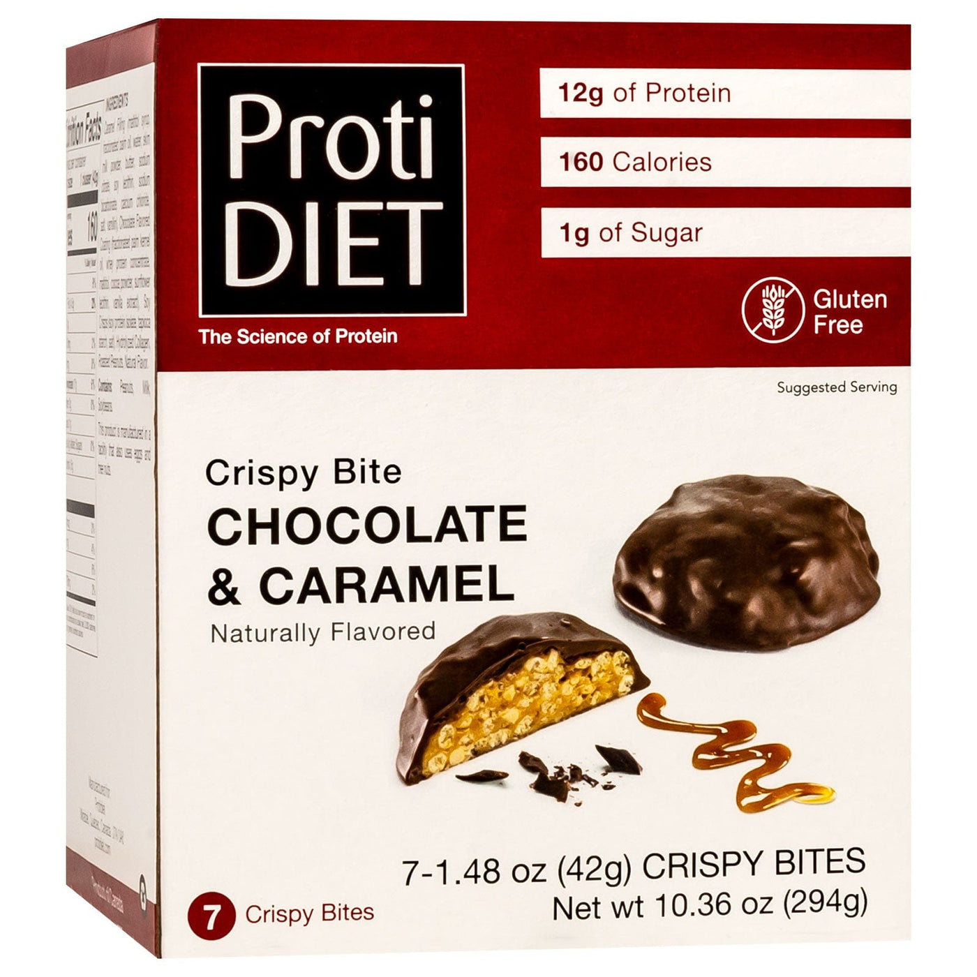 Proti Diet Chocolate & Caramel Protein Crispy Bites, 7 servings
