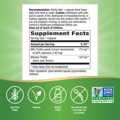 Nature's Way Milk Thistle 60 vegan capsules