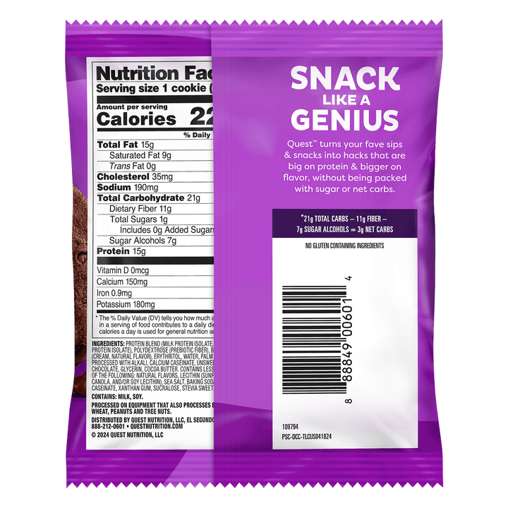 Quest Protein Cookies - Double Chocolate Chip