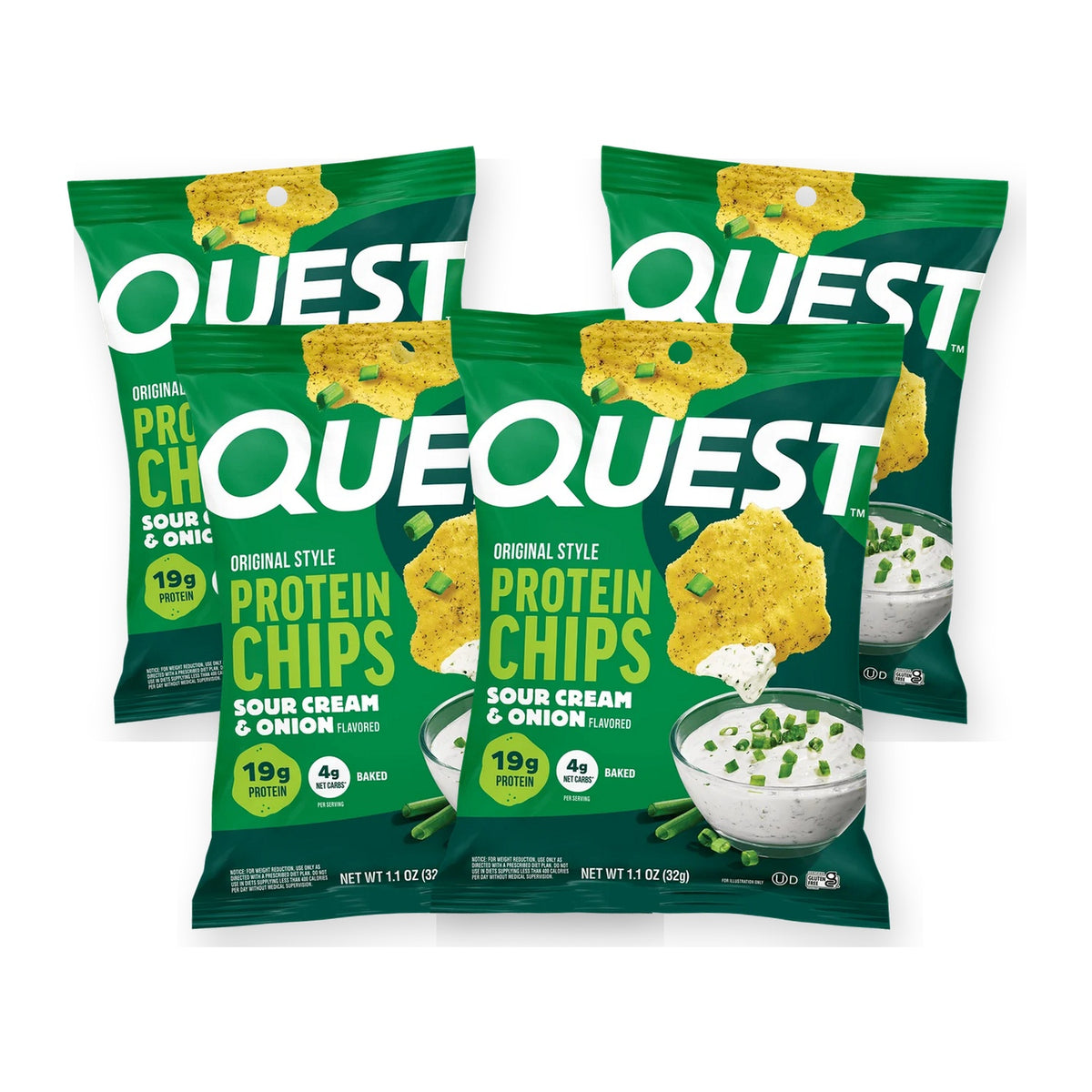 Quest Protein Chips - Crema Agria y Cebolla