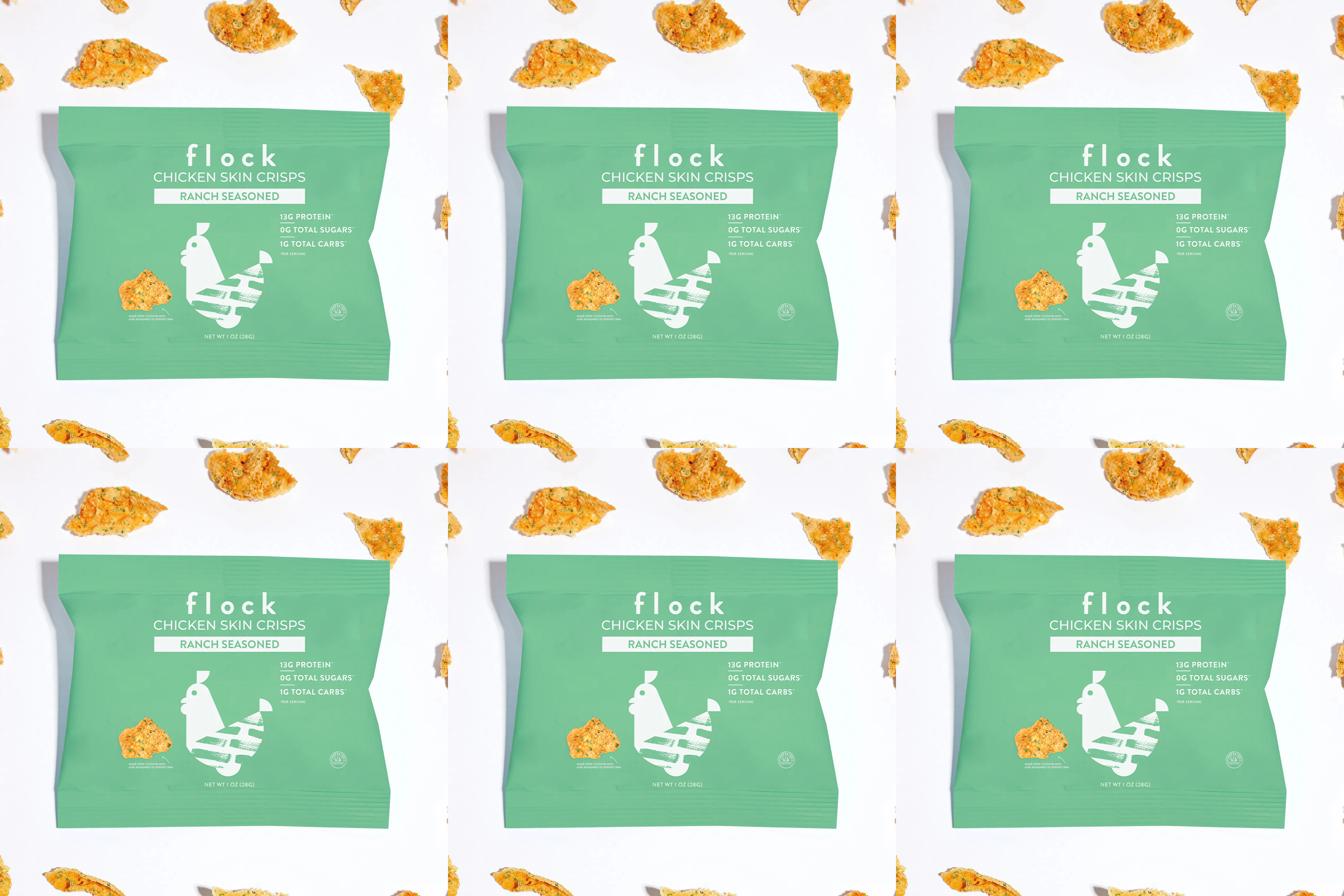 Flock Foods Keto Chicken Chips - Ranch