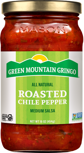 Green Mountain Gringo - Roasted Chile Pepper Medium Salsa, 16 oz