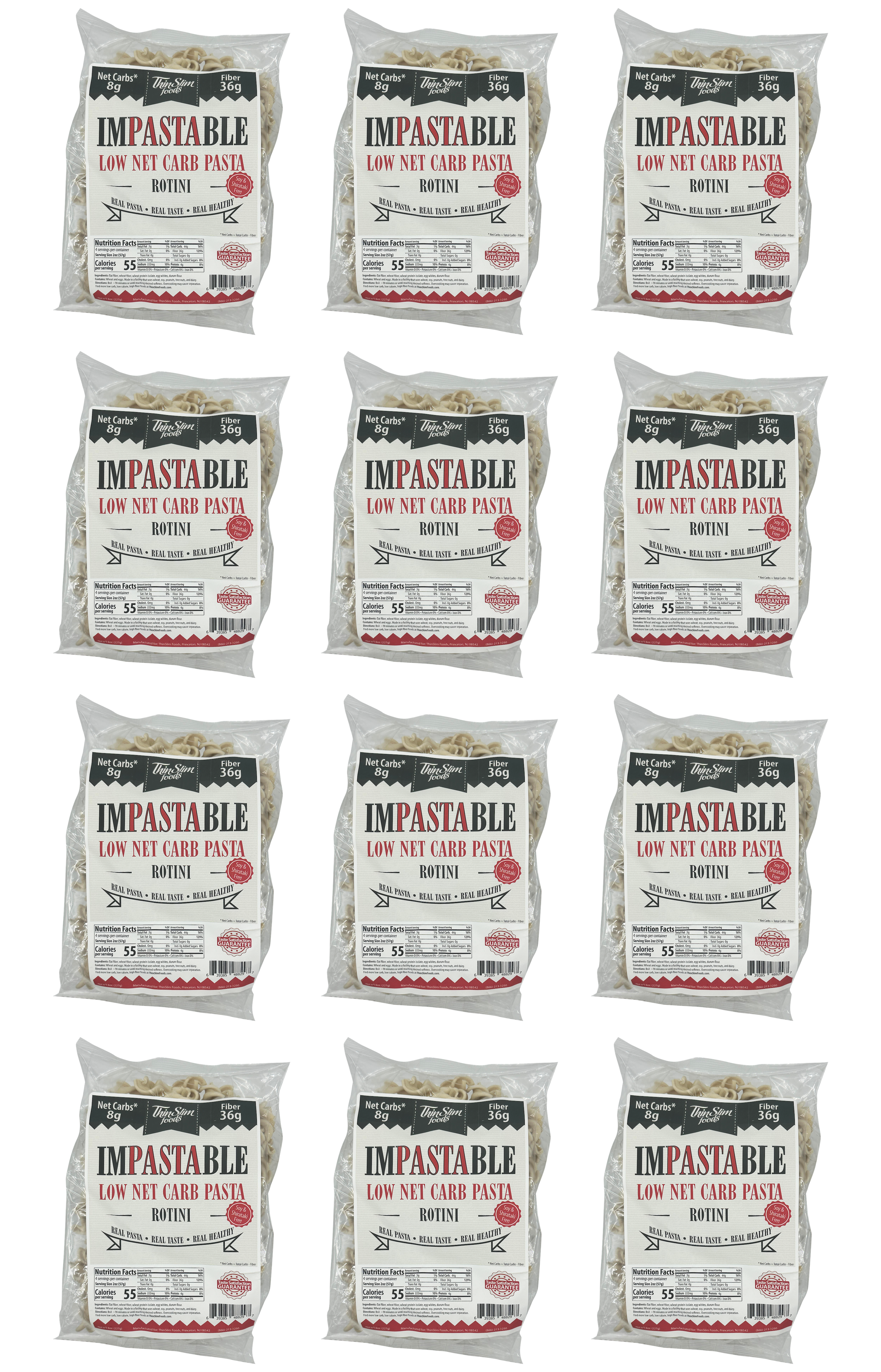 ThinSlim Foods Low Carb Impastable Pasta - Rotini