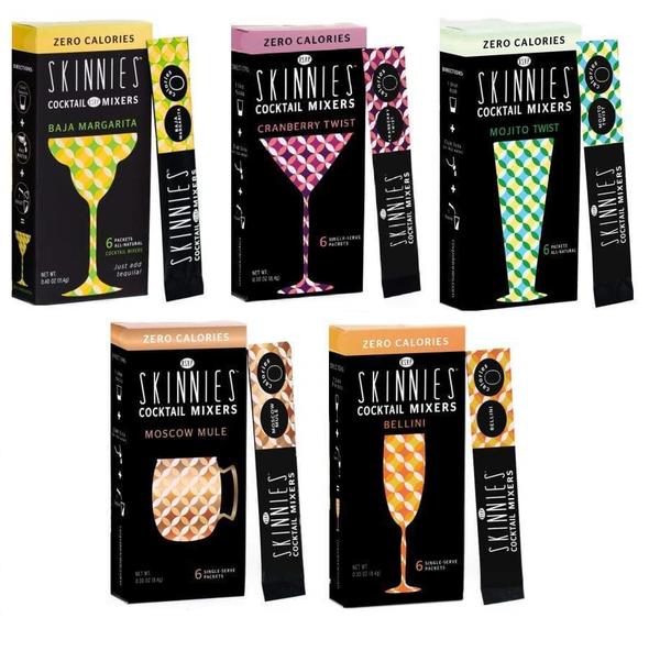 RSVP Skinnies Cocktail Mixers - Variety Pack